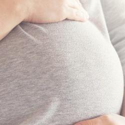 photo of a pregnant belly